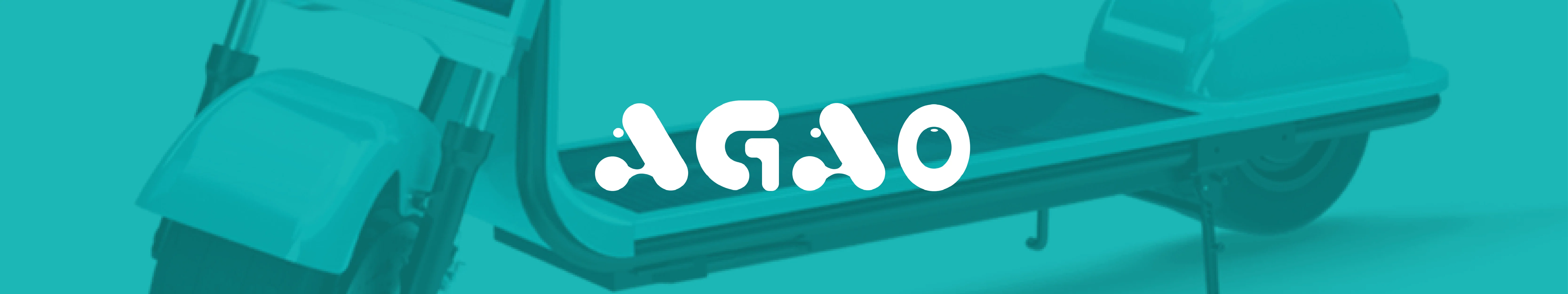 agao brand scooter and logo