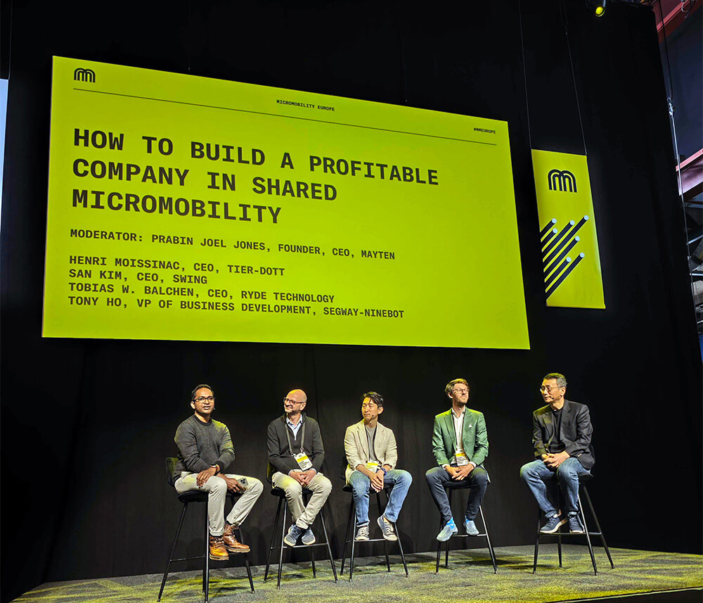 panel on the main stage of micromobility europe 2024